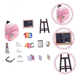 ibasenice 3 Ensembles De Papeterie pour Maison De Poupée Arts Et Artisanat pour Enfants Mini Jouets pour Enfants Mini Cartabl