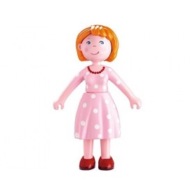 HABA Lot économique de poupées courbées Little Friends Mama Katrin 302007, Papa Michel 30206 et Baby Marie, Max 302010 avec e