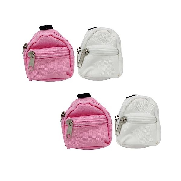 ibasenice Décoration Miniature 10 Pcs Simulation School Bag Mini Toile Sac À Mini Sacs À Jouet Bourse Miniature Sac À Sac À M
