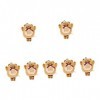 Toyvian Pendentif Pendentif 7 Pcs Tigre Année Peluche Poupée Mini Bébé Poupées Trucs Animaux Téléphone Jouet Feng Shui Charme