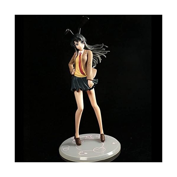 BOANUT Figurine danime Sakurajima Mai JK uniforme scolaire Ver. Rascal ne rêve pas de lapin fille Senpai Waifu Figure jolie 