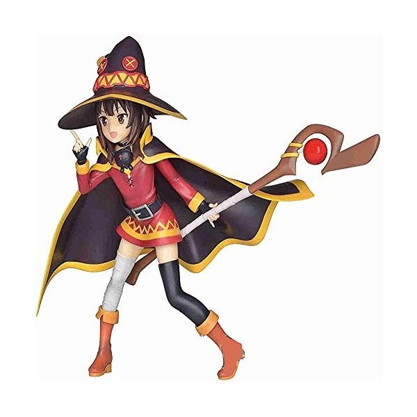 QDLONG Ce Monde Merveilleux Megumin Échelle 1: 6 Mignon Loli Belle Fille Anime Figure/Poupée/Statue/Modèle Adulte Anime Actio