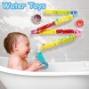 Nuheby Jouet Bain Jeux de Bain Enfant Garcon Fille 3 4 5 6 7 Ans,Construction Bain Circuit Puzzle avec Ventouses Cadeaux pour