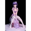 POMONO 1/7 Ecchi Figure Anime Personnage Statues Jolie Fille Violet Cheveux Kinee Chaussettes Hautes Assis Posture Action Fig