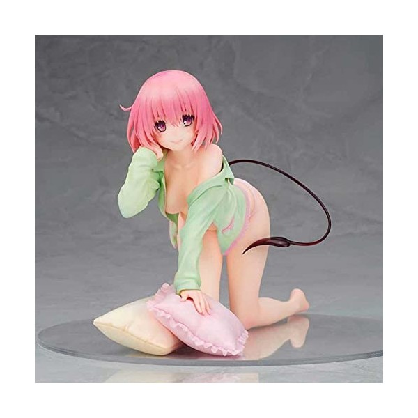 POMONO Ecchi Figure Anime Personnage Statues Jolie Fille Pyjama Cheveux Courts VER. Vêtements Amovibles Position Agenouillée 