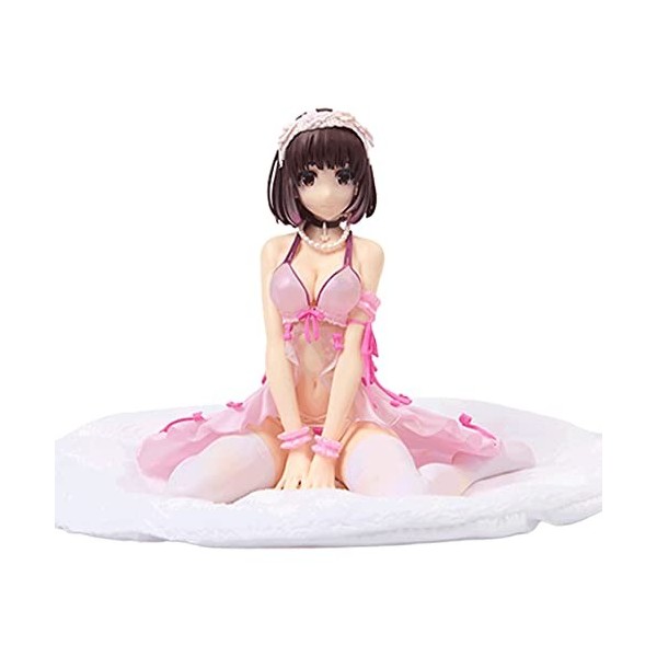 RIZWELLA 1/7 Ecchi Figure Megumi Kato Pyjama Assis Ver. Modèle de Personnage danime Figurine daction Mignon Dessin animé St