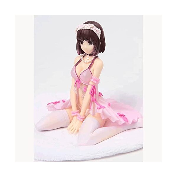 RIZWELLA 1/7 Ecchi Figure Megumi Kato Pyjama Assis Ver. Modèle de Personnage danime Figurine daction Mignon Dessin animé St