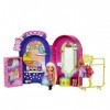 Barbie Coffret Boutique Extra Minis avec dressing, poupée, habillages et accessoires, Jouet Enfant, Dès 3 ans, HHN15