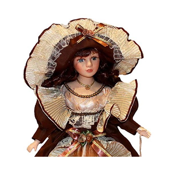 Toygogo Poupée de Collection Fille Victorienne en Porcelaine de 40cm