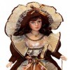 Toygogo Poupée de Collection Fille Victorienne en Porcelaine de 40cm