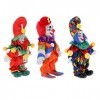 Tubayia Lot de 3 mini poupées Halloween Clown en porcelaine avec costume pour Halloween Décoration cadeau