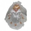 Sharplace en Porcelaine Victorienne de 40 Cm avec Robe de Mariée et Décoration de