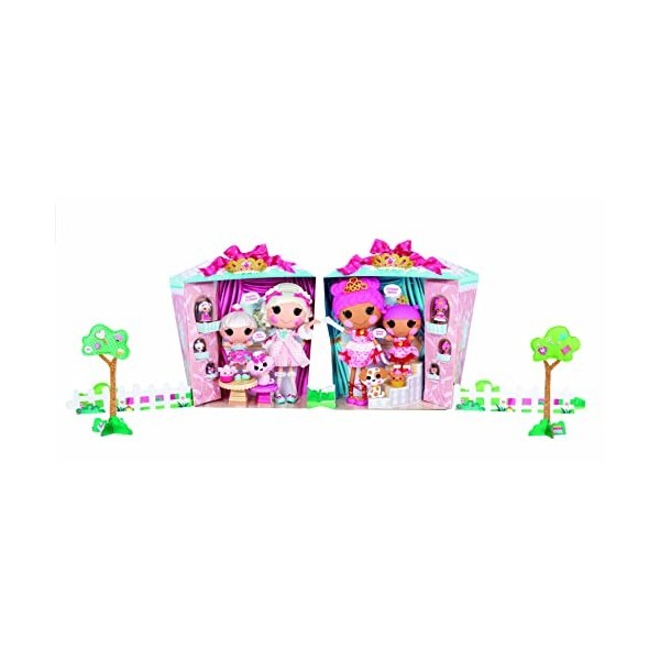 Lalaloopsy Sew Royal Fête de Princesse – Coffret de 7 poupées Princesses avec 4 Princesses & 3 Animaux, Largeur de 33,02 cm, 