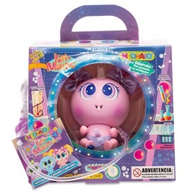 Bandai AMPARIN, S.A. DE C.V. Neonatos Poupée bébé Ksimerito NIU Genereishon Machincuepa Rose, D994608