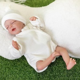 HUAOLAWQ 30 cm Simulation Renaissance poupées Semblant Jouer Adorable Reborn bébé poupée 3D Peau Nouveau-né bébé poupée Colle