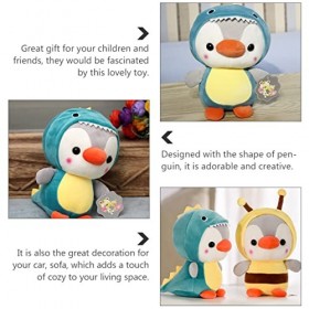 Toyvian 3 Pièces Peluche Pingouin Jouet Câlin Animal Coussin Animal en Peluche Poupée doreiller De Pépinière Oreiller en Pel