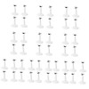 Totority 44 Pcs Cadre Marionnette avec Supports Mini Dollhosue Jambe Grand Stent Supports pour Enfant Poupées Action Peluche 