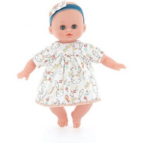 Vilac - Petit Câlin Lola - Jouet en Vinyle et Tissu - Poupon avec Bandeau Bleu - 28 Cm - Corps Souple pour Les Enfants - À Pa