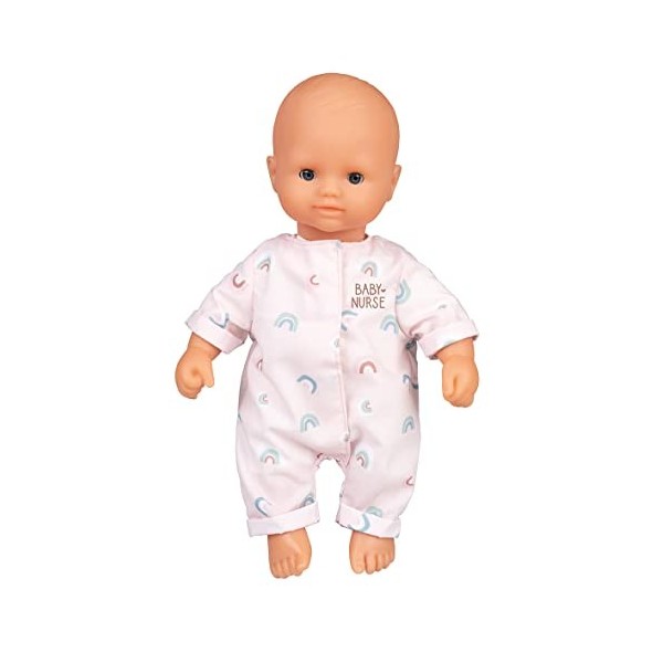 Smoby - Baby Nurse - Bébé damour - 32cm - Poupon Corps Souple - Yeux Dormeurs - Dès 2 Ans - 220103 Beige