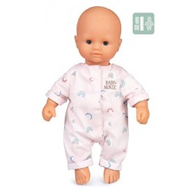 Smoby - Baby Nurse - Bébé damour - 32cm - Poupon Corps Souple - Yeux Dormeurs - Dès 2 Ans - 220103 Beige