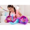 Polly Pocket Coffret Bateau Les Aventures Du Narval Sparkle Cove Adventure Avec 2 Mini-Figurines, 3 Perles Solubles Et 13 Acc