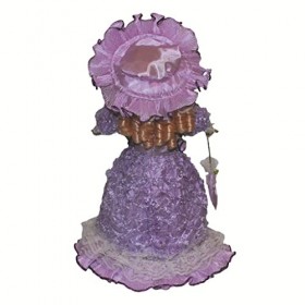 perfk 40cm Figurine Noblesse Poupée Fille Céramique avec Ensemble Robe Légère