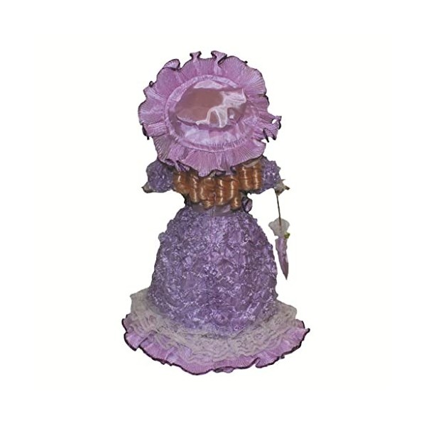 perfk 40cm Figurine Noblesse Poupée Fille Céramique avec Ensemble Robe Légère