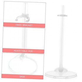 Abaodam 60 Pcs Poupée Debout Stand Poupée Titulaire Stands Bureau Figure Stand Présentoir Poupée Support Organisateurs Aew Fi