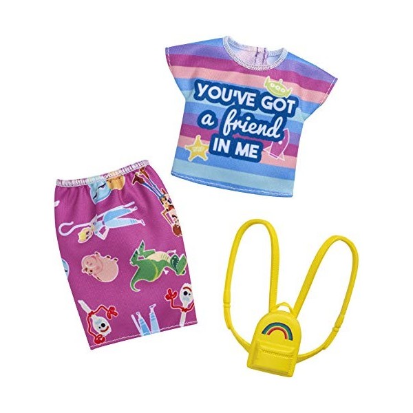 Barbie Toy Story Clothes: Youve Got A Friend in Me Top, Character Skirt & Backpack