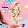 ZEARLY Jolies Poupées pour Bébés Et Enfants BDJ 20Cm Doll Y Compris Les Annexes Noël Nouvel an Anniversaire Cadeau Surprise p