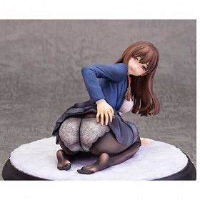 POMONO Ecchi Figure Haiume Masoo 1/6 Anime Figure Cheveux Longs Jk Jupe Position Agenouillée Jouet PVC Modèle Poupée Jouets B