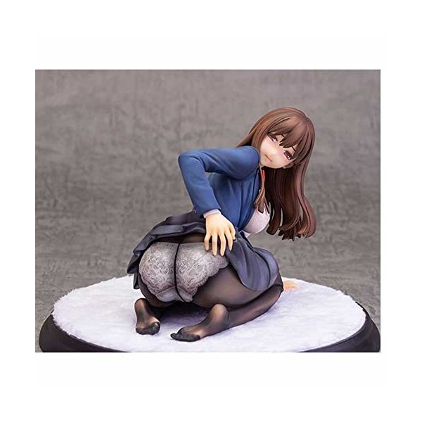 POMONO Ecchi Figure Haiume Masoo 1/6 Anime Figure Cheveux Longs Jk Jupe Position Agenouillée Jouet PVC Modèle Poupée Jouets B