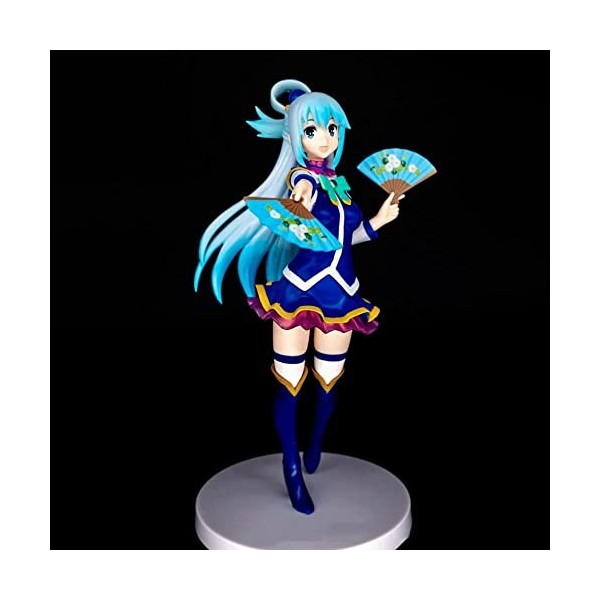 BOANUT Ecchi Anime Figure Anime Personnage Modèle Aqua Fan Aquarelle Debout Ver. La Collection Mignonne dOtaku de Statue de 