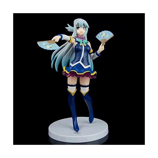 BOANUT Ecchi Anime Figure Anime Personnage Modèle Aqua Fan Aquarelle Debout Ver. La Collection Mignonne dOtaku de Statue de 