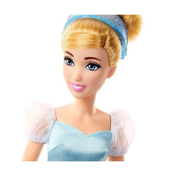 Disney Princess Poupée Cendrillon Inspirée Du Film Disney, Avec Son Cheval Doté DUne Selle Amovible Et Des Accessoires, Joue