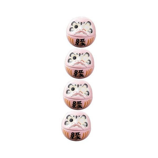 Totority 4 Pièces Oeufs De Dharma Poupées De Fortune Daruma Statue De Chat De Fortune Miniature Figurines Daruma Fengshui Dar