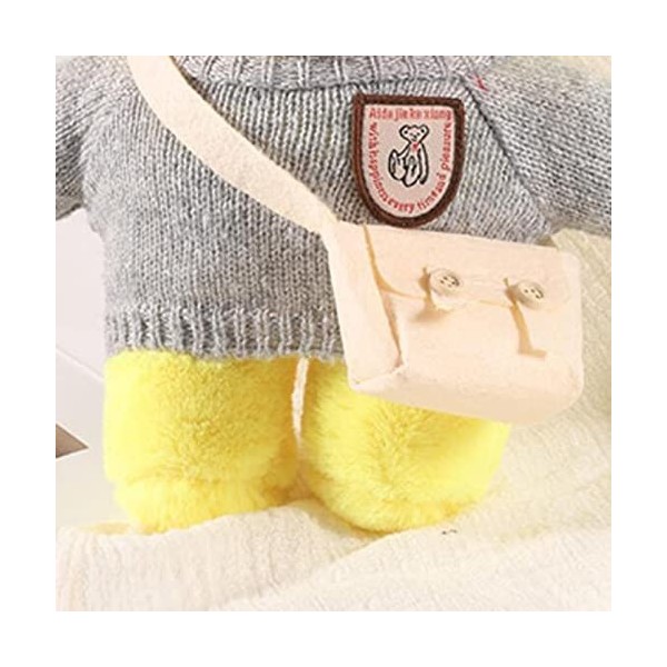 Lot de 5 vêtements et accessoires de poupée doux pour poupées en peluche de 25 à 30 cm, gris B, lot de 4 pièces 7