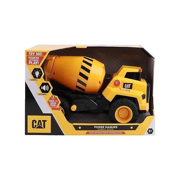 CATERPILLAR – Chargeur Frontal sons et lumières 30 cm, camion de chantier avec détecteur de mouvement