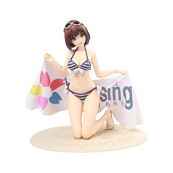 PIELUS Figurine Hentai Figurine Ecchi -Kato Megumi- Maillot de Bain 1/7 Ver. Figure de Fille danime Figurines daction Colle