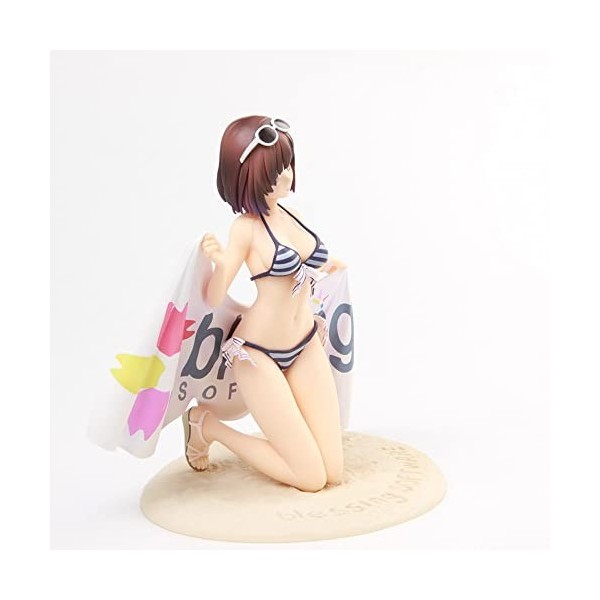 PIELUS Figurine Hentai Figurine Ecchi -Kato Megumi- Maillot de Bain 1/7 Ver. Figure de Fille danime Figurines daction Colle