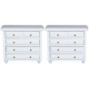 TOYANDONA 3 Pcs Micro Tiroirs Dagencement De Chambre Salon De Bois Accessoires Jouets Coffre en Bois Décor De Tiroir : Blanc