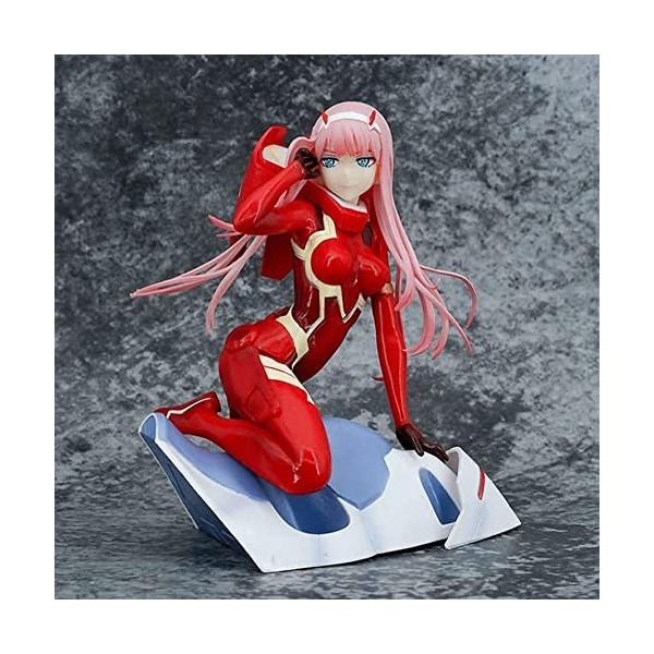 BOANUT 1/7 Zero Two Darling dans la Robe Rouge FRANXX Ver. Anime Figure Ecchi Figure Agenouillé Posture Statue Personnages de