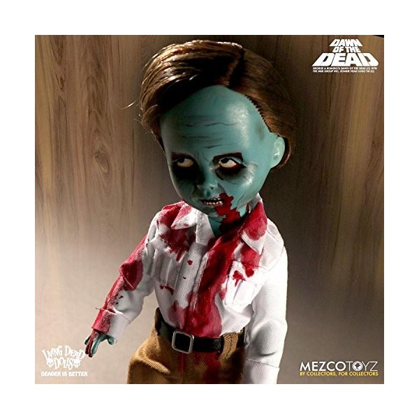 Mezco Toys- Living Dolls Dawn of The Dead Flyboy Poupée, 696198950779