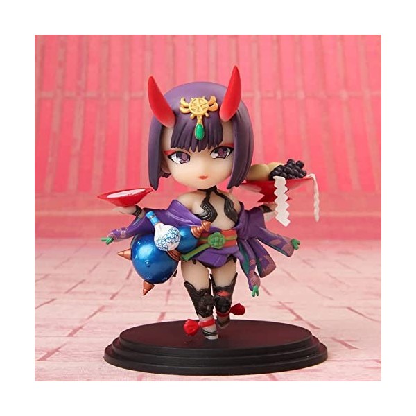 RIZWELLA Poupée Anime Shuten Douji Visage Changeable Poupée Version Q Poupée Mignonne Statue Poupée Décoration Anime Personna