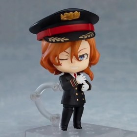 SASOKI Figurine en Argile Pilote Nakahara Chuuya Q Version du modèle de poupée Mobile à Visage Interchangeable, Peut être déc