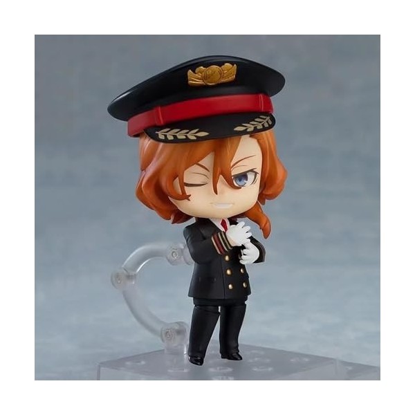 SASOKI Figurine en Argile Pilote Nakahara Chuuya Q Version du modèle de poupée Mobile à Visage Interchangeable, Peut être déc