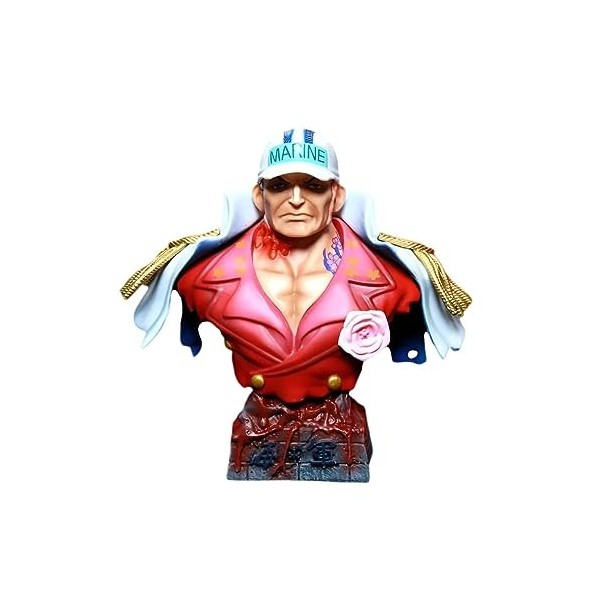 KAMFX Anime Figure Action Figure One Piece Trois Amiraux De La Marine/Demi Corps Sculpture PVC Statue Anime Personnage Modèle