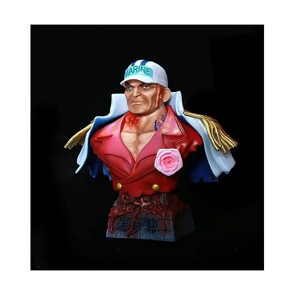 KAMFX Anime Figure Action Figure One Piece Trois Amiraux De La Marine/Demi Corps Sculpture PVC Statue Anime Personnage Modèle