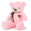 YunNasi Ours en Peluche Géant Nounours Grand Doudou Teddy Doux Ours L 80CM Marron Foncé Cadeau pour Enfants et Amie