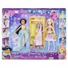 Coffret 2 poupées Mannequin 30 cm : Jasmine + Raiponce + Dressing + 22 Accessoires - Set poupée + 1 Carte Tigre - Collector p